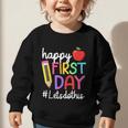 Happy First Day Let's Do This Welcome Back To School Tie Dye Graphic Toddler Sweatshirt Happy First Day Let's Do This Welcome Back To School Tie Dye Graphic Toddler Sweatshirt
