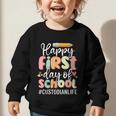 Happy First Day Of School Custodian Life Back To School Graphic Toddler Sweatshirt Happy First Day Of School Custodian Life Back To School Graphic Toddler Sweatshirt