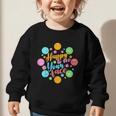 Happy To See Your Face Colorful Ball Back To School Graphic Toddler Sweatshirt