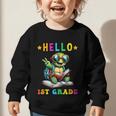 Hello 1st Grade Turtle Lovers Back To School Kids Boys Girls Graphic Toddler Sweatshirt