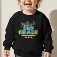 Hello 2nd Grade Back To School First Day Of School Graphic Toddler Sweatshirt