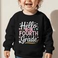 Hello Fourth Grade Back To School Girl Hearts Pink Bow Kids Graphic Toddler Sweatshirt Hello Fourth Grade Back To School Girl Hearts Pink Bow Kids Graphic Toddler Sweatshirt
