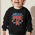 Hello Pre-K Preschool Squad Spider Back To School First Day Graphic Toddler Sweatshirt