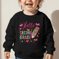Hello Second Grade Colorful Pencil Tie Dye Back To School Graphic Toddler Sweatshirt Hello Second Grade Colorful Pencil Tie Dye Back To School Graphic Toddler Sweatshirt