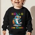 Hello Second Grade Dolphin Lover Back To School Kid Boy Girl Graphic Toddler Sweatshirt
