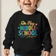Hey Middle School First Day Back To School Students Graphic Toddler Sweatshirt Hey Middle School First Day Back To School Students Graphic Toddler Sweatshirt