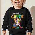 I'm Ready To Crush 1st Grade Dabbing Unicorn Back To School Graphic Toddler Sweatshirt I'm Ready To Crush 1st Grade Dabbing Unicorn Back To School Graphic Toddler Sweatshirt
