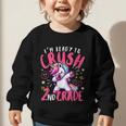 I'm Ready To Crush 2nd Grade Dabbing Unicorn Back To School Graphic Toddler Sweatshirt I'm Ready To Crush 2nd Grade Dabbing Unicorn Back To School Graphic Toddler Sweatshirt