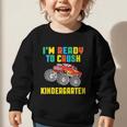 I'm Ready To Crush Kindergarten Dinosaur Back To School Boys Graphic Toddler Sweatshirt