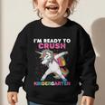 I'm Ready To Crush Kindergarten Unicorn Back To School Graphic Toddler Sweatshirt I'm Ready To Crush Kindergarten Unicorn Back To School Graphic Toddler Sweatshirt