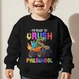 I'm Ready To Crush Preschool Dinosaur Truck Back To School Graphic Toddler Sweatshirt I'm Ready To Crush Preschool Dinosaur Truck Back To School Graphic Toddler Sweatshirt