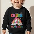 I'm Ready To Crush Second Grade Unicorn Back To School Girls Graphic Toddler Sweatshirt