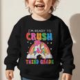 I'm Ready To Crush Third Grade Unicorn Back To School Girls Graphic Toddler Sweatshirt I'm Ready To Crush Third Grade Unicorn Back To School Girls Graphic Toddler Sweatshirt