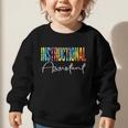 Instructional Assistant Tie Dye Back To School For Work Graphic Toddler Sweatshirt Instructional Assistant Tie Dye Back To School For Work Graphic Toddler Sweatshirt