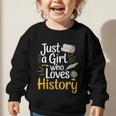 Just a Girl Who Loves History Cute Back To School Kids Girls Graphic Toddler Sweatshirt Just a Girl Who Loves History Cute Back To School Kids Girls Graphic Toddler Sweatshirt