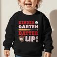 Kindergarten Batter Up Back To School Baseball Player Boys Graphic Toddler Sweatshirt