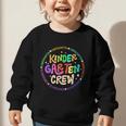 Kindergarten Crew Team Back To School 1st Day Of School Graphic Toddler Sweatshirt