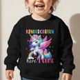 Kindergarten Here I Come Unicorn Girls Kids Back To School Graphic Toddler Sweatshirt Kindergarten Here I Come Unicorn Girls Kids Back To School Graphic Toddler Sweatshirt