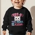 Kitten Back To School Girls Preschool Cat Lover Graphic Toddler Sweatshirt