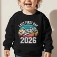My Last First Day Senior 2026 Vintage Back To School Graphic Toddler Sweatshirt
