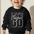 Let's Go Cougars Back To School Spirit Graphic Toddler Sweatshirt