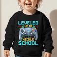 Leveled Up To Middle School Video Gamer Back To School Boys Graphic Toddler Sweatshirt Leveled Up To Middle School Video Gamer Back To School Boys Graphic Toddler Sweatshirt