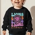 Lion Mascot Back To School Spirit Sports Men Women Groovy Graphic Toddler Sweatshirt Lion Mascot Back To School Spirit Sports Men Women Groovy Graphic Toddler Sweatshirt