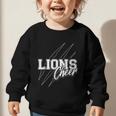 Lions Cheer Back To School Cheerleading Team Spirit Graphic Toddler Sweatshirt Lions Cheer Back To School Cheerleading Team Spirit Graphic Toddler Sweatshirt