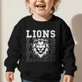 Lions School Spirit Fan Team Back To School Graphic Toddler Sweatshirt Lions School Spirit Fan Team Back To School Graphic Toddler Sweatshirt