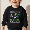 Literacy Coach Phoneme ABC Appreciation Back To School Graphic Toddler Sweatshirt Literacy Coach Phoneme ABC Appreciation Back To School Graphic Toddler Sweatshirt