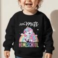 Little Miss Homeschool Back To School Girls Homeschool Graphic Toddler Sweatshirt