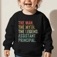 Man Myth The Legend Assistant Principal Dad Back To School Graphic Toddler Sweatshirt
