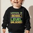 Middle School Level Unlocked Gamer Back To School Graphic Toddler Sweatshirt Middle School Level Unlocked Gamer Back To School Graphic Toddler Sweatshirt