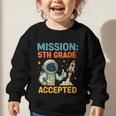 Mission Fifth 5th Grade Accepted Back To School Vintage Graphic Toddler Sweatshirt Mission Fifth 5th Grade Accepted Back To School Vintage Graphic Toddler Sweatshirt