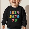 Monster Numbers Learning Cute Numbers 0-9 Back To School Graphic Toddler Sweatshirt