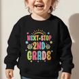 Next Stop 2nd Grade Groovy Retro Second Grade Back To School Graphic Toddler Sweatshirt Next Stop 2nd Grade Groovy Retro Second Grade Back To School Graphic Toddler Sweatshirt