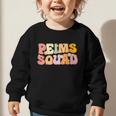 PEIMS Squad Groovy Back To School Women Appreciation Graphic Toddler Sweatshirt PEIMS Squad Groovy Back To School Women Appreciation Graphic Toddler Sweatshirt