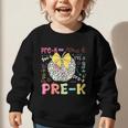 Pre-K Typography First Day Back To School Leopard Apple Graphic Toddler Sweatshirt Pre-K Typography First Day Back To School Leopard Apple Graphic Toddler Sweatshirt