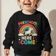 Preschool Here I Come Unicorn Back To School Preschool Girls Graphic Toddler Sweatshirt Preschool Here I Come Unicorn Back To School Preschool Girls Graphic Toddler Sweatshirt