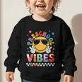 Preschool Vibes Groovy Back To School Girls Kids Graphic Toddler Sweatshirt Preschool Vibes Groovy Back To School Girls Kids Graphic Toddler Sweatshirt