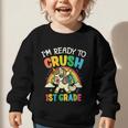 Ready For 1st Grade Unicorn First Day Back To School Student Graphic Toddler Sweatshirt Ready For 1st Grade Unicorn First Day Back To School Student Graphic Toddler Sweatshirt