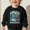Ready To Attack Kindergarten Pirate Shark Back To School Graphic Toddler Sweatshirt Ready To Attack Kindergarten Pirate Shark Back To School Graphic Toddler Sweatshirt