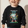 Ready To Crush Kindergarten Cute Robot Back To School Graphic Toddler Sweatshirt Ready To Crush Kindergarten Cute Robot Back To School Graphic Toddler Sweatshirt