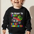Ready To Crush Kindergarten T-Rex Back To School Boys Graphic Toddler Sweatshirt Ready To Crush Kindergarten T-Rex Back To School Boys Graphic Toddler Sweatshirt