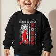 Ready To Crush Second Grade Soccer USA Flag Back To School Graphic Toddler Sweatshirt Ready To Crush Second Grade Soccer USA Flag Back To School Graphic Toddler Sweatshirt