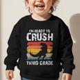Ready Crush Third 3rd Grade Dinosaur Back To School Boys Graphic Toddler Sweatshirt