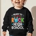 Ready To Rock High School First Day Back To School Graphic Toddler Sweatshirt