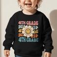 Retro 4th Grade Daisy Colorful Back To School Fourth Grade Graphic Toddler Sweatshirt Retro 4th Grade Daisy Colorful Back To School Fourth Grade Graphic Toddler Sweatshirt