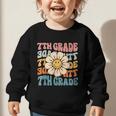 Retro 7th Grade Daisy Colorful Back To School Seventh Grade Graphic Toddler Sweatshirt Retro 7th Grade Daisy Colorful Back To School Seventh Grade Graphic Toddler Sweatshirt