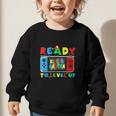 Retro Back To School Kindergarten Ready To Level Up Gamer Graphic Toddler Sweatshirt Retro Back To School Kindergarten Ready To Level Up Gamer Graphic Toddler Sweatshirt